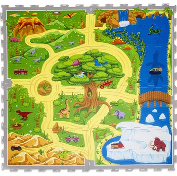 Hrací deka Hrací podložka Puzzle Safari 1,2 x 1,2 m