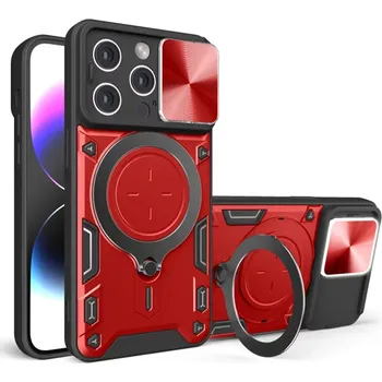 Pouzdro na mobilní telefon Kryt iPhone 16 Pro Max Techsuit CamGuard Pro - červený