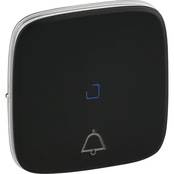 vypínač Valena ALLURE krytka zvonkového tlačítka podsvět.barva černá *755093 Legrand