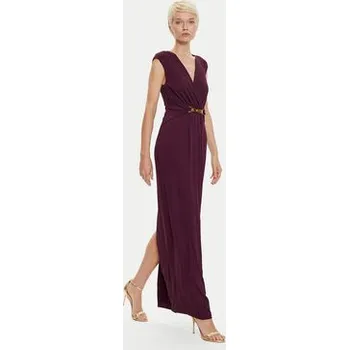 Dámské šaty LAUREN RALPH LAUREN Večerní šaty 253951570002 Bordó Regular Fit 4