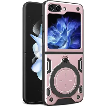 Pouzdro na mobilní telefon Kryt Samsung Galaxy Z Flip 5 Techsuit CamGuard Pro - rose gold