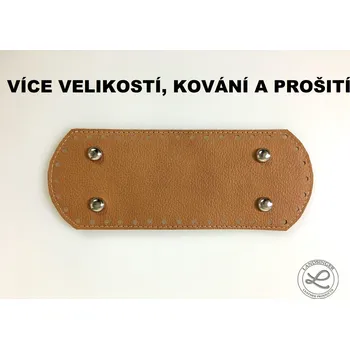 Kožené dno hnědé "LAHTON" obdélník - oboustranné (Kožené dno hnědé "LAHTON" obdélník - oboustranné / “LAHTON” rectangular brown leather handbag base – reversible.)