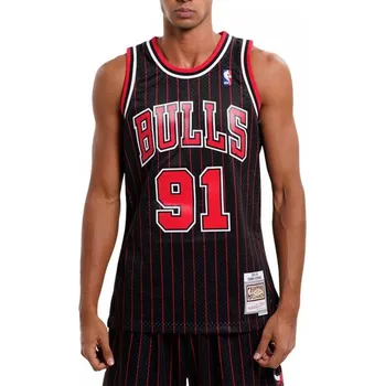 Pánské tričko Mitchell & Ness Chicago Bulls NBA Swingman Alternate Jersey Bulls 95 Dennis Rodman M SMJYGS18150-CBUBLCK95DRD pánové S