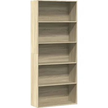Obývací pokoj vidaXL Knihovna 80 x 30 x 189 cm kompozitní dřevo [3314676] Barva: dub sonoma