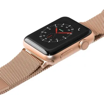 Příslušenství k chytrým hodinkám LAUT pásek pro Apple Watch 42/44 mm, milánský tah - Gold