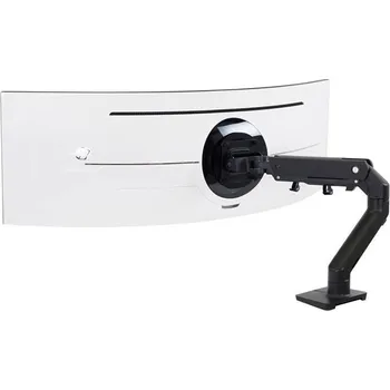 Držák monitoru ERGOTRON HX Desk Monitor Arm with HD Pivot (matte black), stolní rameno pro zakřivené monitory až 49" černé
