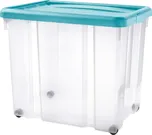 Tontarelli Úložný box s kolečky PUZZLE 80 l transp/modrá 8031881ACG 8031881ACG