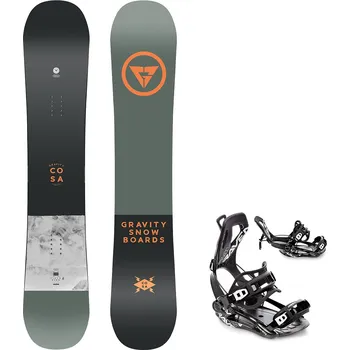 Snowboarding Gravity snowboards Snowboard komplet Gravity Cosa 24/25 + vázání Fastec FT360 black Velikost: 154 cm, Velikost vázání: S