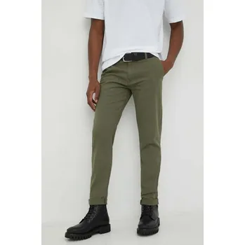 Kalhoty Levi's pánské, zelená barva, ve střihu chinos 17196.0001 78X, vel. 31/34