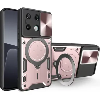 Pouzdro na mobilní telefon Kryt Xiaomi Redmi Note 13 Pro 5G / Poco X6 Techsuit CamGuard Pro - rose gold