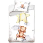 Carbotex Povlečení do postýlky Medvídek Houpačka na Hvězdě