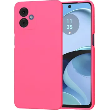 Pouzdro na mobilní telefon Kryt Motorola Moto G14 Techsuit SoftFlex - hot pink