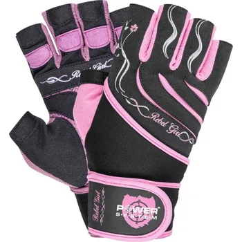 Fitness rukavice Power System PowerSystem rukavice REBEL GIRL Varianta: pink M