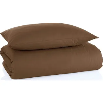 Bytový textil TipTrade s.r.o. Bavlněné povlečení Color Hnědé 140x200 + 70x90 cm