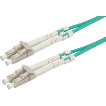 Síťový kabel Optický patchkabel LC-LC 50/125 (multimode), duplex, OM3, bezhalogenový, 1m