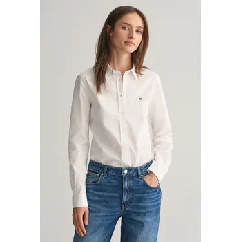 Dámská košile KOŠILE GANT SLIM STRETCH OXFORD SHIRT WHITE