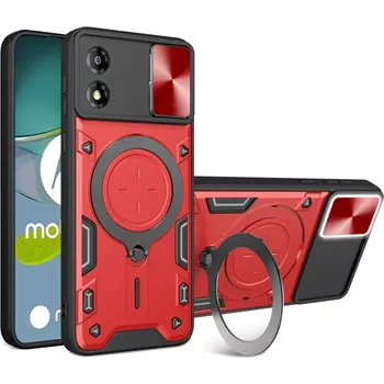 Pouzdro na mobilní telefon Kryt Motorola Moto E13 Techsuit CamGuard Pro - červený