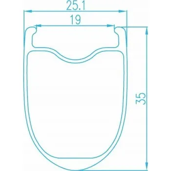 Ráfek na kolo Alexrims Szosa-Gravel Alexrims Alx935d Road Disc, Carbonowe, 700c, 35mm kužel, bezdušový připravený, disc nedostatkem středu, tuhá náprava, strojní ložiska, hmotnost 1650g (DWZ)