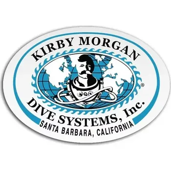 Samolepka KMDSI Oval (Large) Kirby Morgan, Kirby Morgan