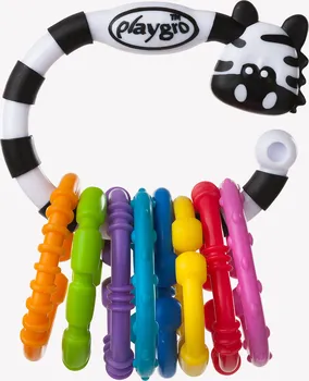 Hračka na kočárek Playgro Zebra s kroužky