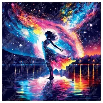 Puzzle YAZZ Čtvercové puzzle Tanec u jezera 1023 dílků