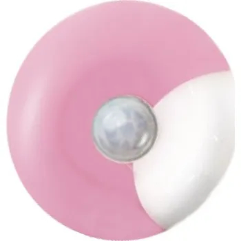 Noční světlo ACA Lighting LED dětská noční lampička do zásuvky UFO 0,4W/230V/6000K, soumrakový senzor, růžová