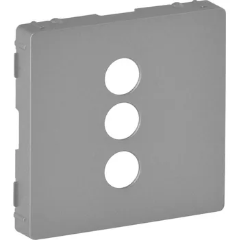 vypínač Valena LIFE kryt zásuvky 3 X RCA barva hliník *754722 Legrand