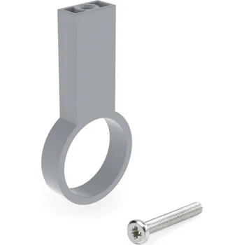 Věšák Emuca Středový držák na šatní tyč LARGO / Hliník