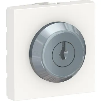 vypínač Tlačítko na klíč 3 polohy, 2M, Bílé