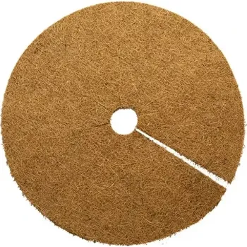 Mulčovací textilie Kokosový mulčovací disk 45cm (HS-DISK45) (Kokosový mulčovací kruh, který chrání zdraví vašich rostlin a stromů. Zamezuje poškození mrazem, suchem a omezuje rozrůstání plevele a tím zabrání poškození kmene a kořenů při okopávání.)