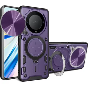 Pouzdro na mobilní telefon Kryt Honor Magic 5 lite Techsuit CamGuard Pro - fialový