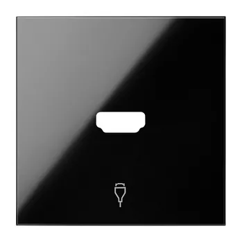 Elektrická zásuvka Simon 100 10001094-138 Kryt 1 násobné zásuvky HDMI černá