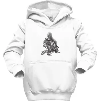 Dívčí mikina Dětská mikina s kapucí s potiskem Dětská mikina s veverkou dětské