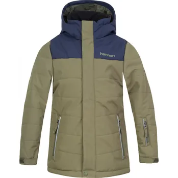Dětská bunda HANNAH KINAM JR II BURNT OLIVE/MOOD INDIGO 110-116
