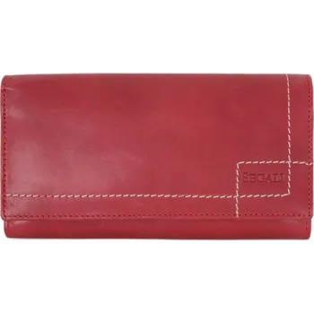 Peněženka SEGALI Dámská kožená peněženka SG-207 červená