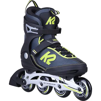 Kolečkové brusle Recenze K2 Freedom 80 M černé/žluté 42,5