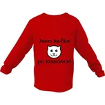 Tričko s potiskem Jsem kočka po mamince dětské