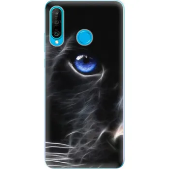 Pouzdro na mobilní telefon Silikonové pouzdro iSaprio - Huawei P30 Lite - Black Puma (Odolný silikonový kryt, obal, pouzdro iSaprio - Huawei P30 Lite - Black Puma - skvělá ochrana a pružnost, stylový UV potisk, lehkost, tiskne se v České republice)