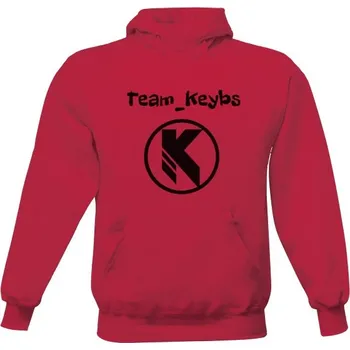 Pánská mikina Pánská mikina s kapucí s potiskem Mikina s logem a textem Teamu_Keybs pánské