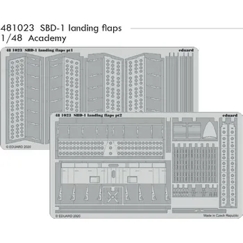 Plastikový model Eduard 1/48 SBD-1 landing flaps (ACADEMY)