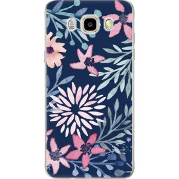 Pouzdro na mobilní telefon Odolné silikonové pouzdro iSaprio - Leaves on Blue - Samsung Galaxy J5 2016