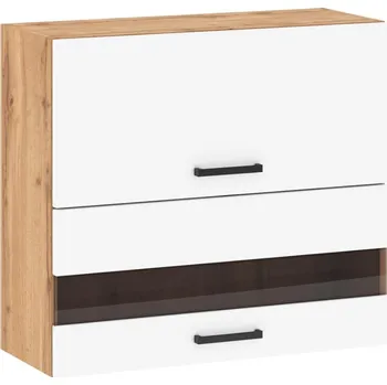 Kuchyňská skříňka Kuchyňská skříňka Sofia 80 cm, bílá/ dub wotan, G80 2D U