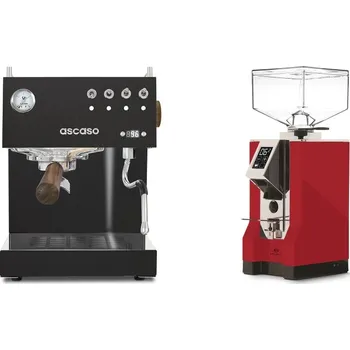 Set domácích spotřebičů Ascaso Steel UNO PID, Black&Wood + Eureka Mignon Specialita, CR…