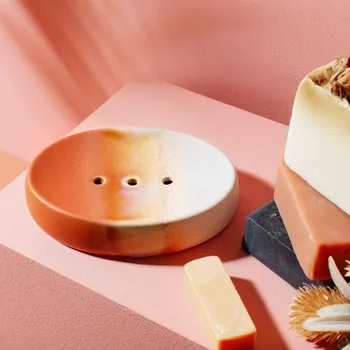 Mýdlo Sass & Belle Oranžová glazovaná mistička pod mýdlo Mojave