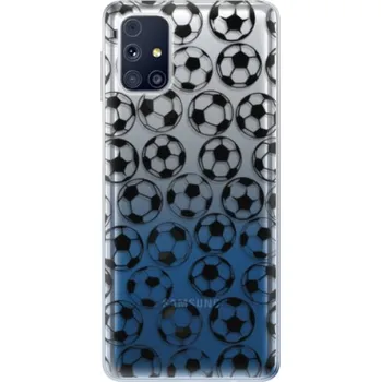 Pouzdro na mobilní telefon Odolné silikonové pouzdro iSaprio - Football pattern - black - Samsung Galaxy M31s