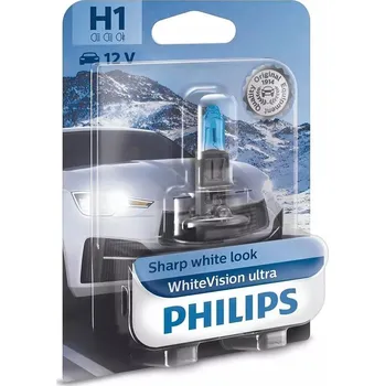 Autožárovka Philips WhiteVision ultra 12258WVUB1 H1 P14,5s 12V 55W