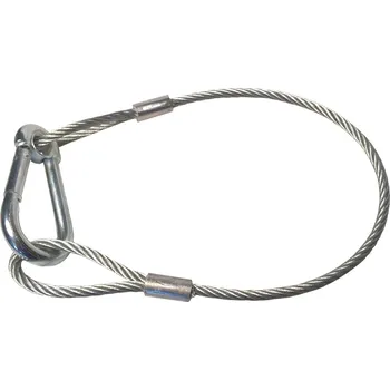 Příslušenství pro přívěs Lanko bezpečnostní záchytné pro nebrzděné přívěsy s karabinou