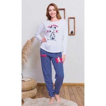 Dámské pyžamo Dámské pyžamo dlouhé Classic M - vyrobeno v EU