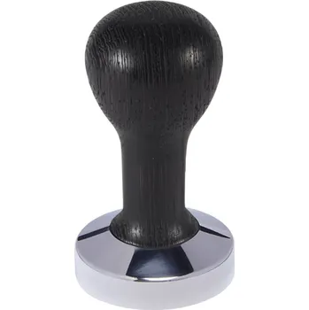 Buna café tamper, wenge, olej, 57 mm, nerez lesk, plochý