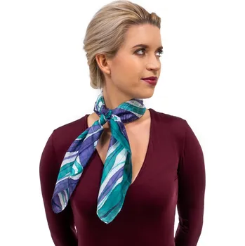 Hedvábný šátek s abstraktním vzorem – limitovaná edice